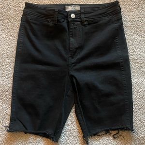 Free People Denim Biker Short